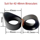 2PCS 42-48mm Binoculars Eye Cups Rubber Microscope Eyepiece Eye Shields Guards