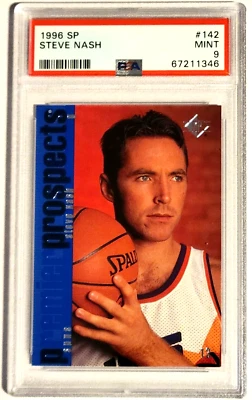 1996 SP Upper Deck #142 Steve Nash Rookie Suns PSA 9 MINT HOF - Image 1 of 2