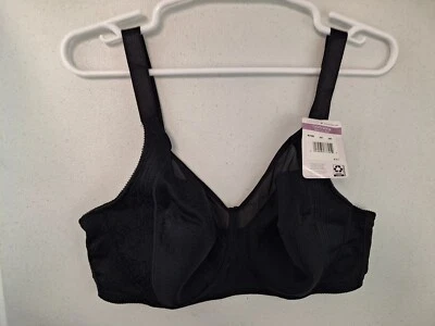 Hanes Just My Size Women's 44D Comfort Shaping Wirefree T-Shirt Bra MJ1020 Black - Image 1 of 3
