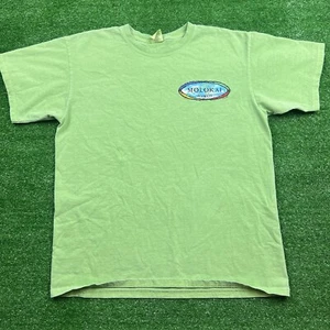 Herren grün Molokai Hawaii Spellout Grafik T-Shirt Größe Large Amboss - Bild 1 von 10