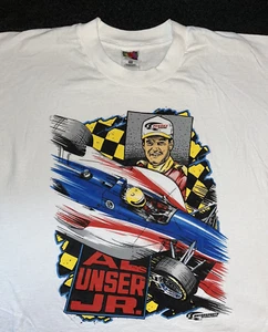 Vintage 90's Al Unser Jr Team Penske Men's T-shirt Sz. XXL Fruit of the Loom - Picture 1 of 3
