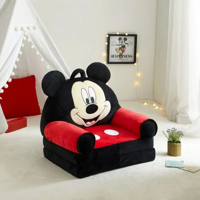 Mickey Mouse Silla Sofa Cama Para Niños De 2 3 4 Años Plegable Para Dormitorio‏ - Image 1 of 4