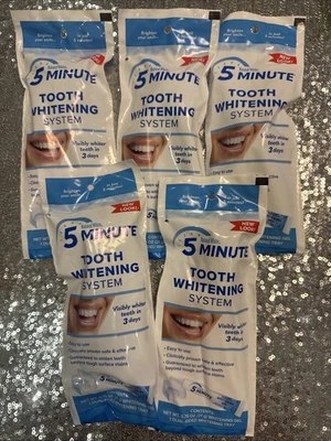 5 Packs 5 Minute Tooth Whitening System Whitening Gel Plus Whitening Tray  - Image 1 of 3
