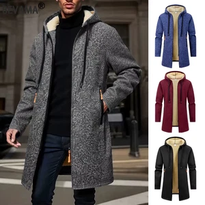 Herren Winterjacke Verdickt Hoodie Zipper Sweatshirt Warm Streetwear Mantel - Bild 1 von 10