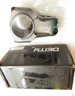 Nuevo vástago de bicicleta Deity Copperhead, platino, 35 mm de longitud x 31,8 mm Foto 1 de 3