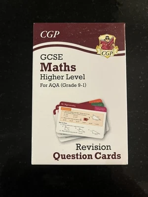 Set of 3 CGP GCSE Revision Question Cards - Maths. Chemistry. Biology - Image 1 of 4