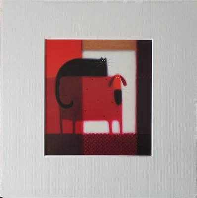 Govinder Nazran "Wee Willie & Winkle" Pequeño, montado litografía placa impresión. Foto 1 de 4