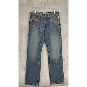 Ariat M5 Straight Leg Jeans Gambler 33x34 Herren Distressed Wash Denim - Bild 1 von 9