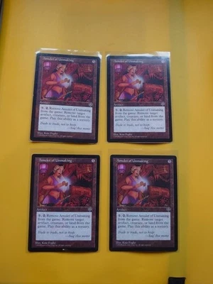 Amulet of unmaking RARE MIRAGE RESERVED LIST PLAYSET Old Vintage. MTG 4 Card - Image 1 of 4