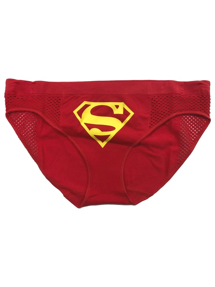 DC Comics Womens Red Supergirl Super Girl Bikini Briefs Panties Underwear Medium - Image 1 of 1
