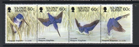 SOLOMON ISLANDS MNH 1987 SG598-601 MANGROVE KINGFISHER Cover