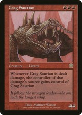 Magic MTG Tradingcard Mercadian Masques 1999 Crag Saurian 185/350