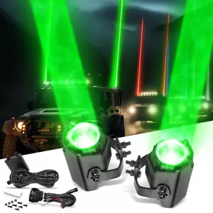 For 2017-2024 Can-am Maverick X3 MAX XRS XDS Rear 3" Laser RGB LED Whip Lights - Picture 1 of 17