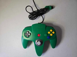 Nintendo 64 N64 Official OEM Green Controller Gamepad Tight Stick NUS-005 Tested - Picture 1 of 4
