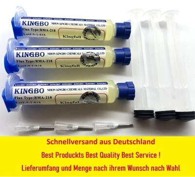 Kingbo Flux Flux RMA-218 No Clean 10cc + Needle + Plunger - Image 1 of 3