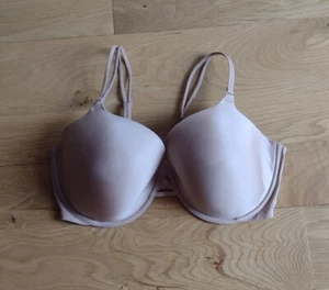 Camiseta Victoria's Secret 38DD Beige Cobertura Completa Forrada Contorno Sujetador UW Usado en Excelente Condición - Imagen 1 de 4
