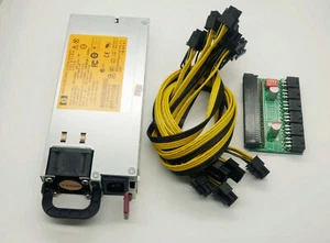 DPS 750RB 750W Power Supply w/ Breakout Adapter 6 Cables For Ethereum Mining - Bild 1 von 5