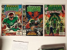 GREEN LANTERN Vol. 3 #1 & 2 (2nd Prnt)(VG),& 6 (FN/VF)  DC Comics 1990   FL