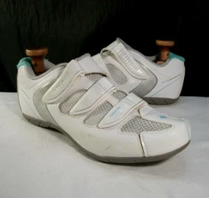 SPECIALIZED 610E-68395 SPIRITA RBX WHITE/BLUE SYNTHETIC & MESH BIKE SHOES 8.5M - Picture 1 of 7
