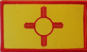 PARCHE DEL CHALECO DE LA BANDERA DE NUEVO MÉXICO - ¡NUEVO! PARCHE DE BANDERA ESTATAL - Imagen 1 de 1