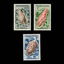 Wallis & Futuna, Scott 159-161, Sea Shells, 1962-1963, MH