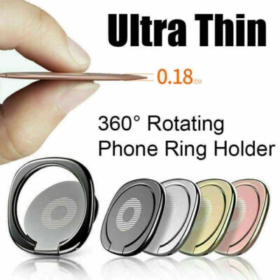 Phone Ring Holder Finger Grip 360° Rotate Stand Mount for Mobile Phones - Image 1 of 4
