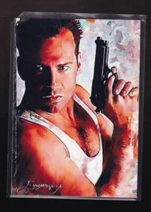 John McClane Artist Signed Giclee Print Card #3 14/50 Bruce Willis Die Hard - Picture 1 of 2