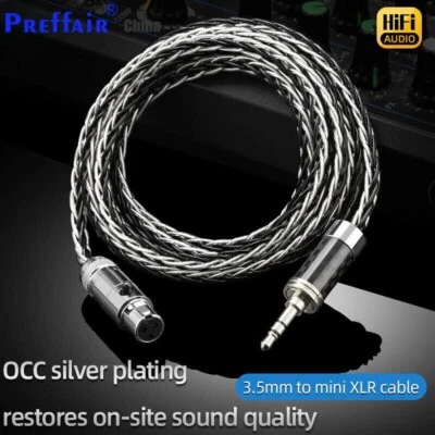 OCC Silver Plated to Mini XLR Balanced Earphone Cable for AKG Q701 H118 Series - Image 1 of 4