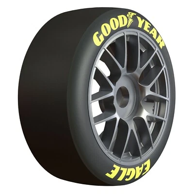 Proline 1023311 1/7 Goodyear NASCAR Cup F/R Belted MTD 17mm Gunmetal: Infraction - Image 1 of 3