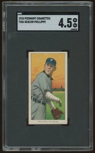 1910 Piedmont T206 Deacon Phillippe SGC 4.5 - Picture 1 of 2