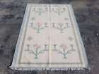 Vintage Handmade Traditional Floral Kilim Floor Rug Carpet 162x120cm