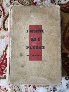 I Write As I Please - Walter Duranty (Hardcover, 1935) - Picture 1 of 8