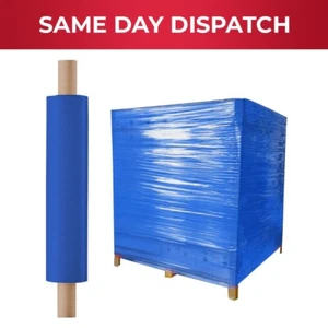 6 x Pallet Shrink Wrap Blue Stretch Roll Extended 400 mm x 250 m x 20 mu - Picture 1 of 7