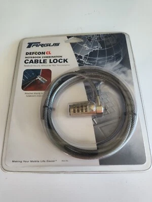 Targus Defcon CL Laptop Combination Cable Lock PA410U - Image 1 of 4
