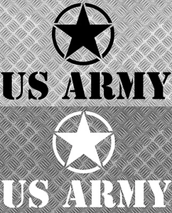 US ARMY ROUNDEL 35cm STAR MILITARY 4x4 AUTOCOLLANT STICKER (AA145) - Imagen 1 de 1