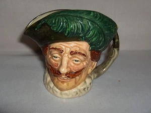 Tazza brocca piccola Toby Royal Doulton The Cavalier vintage vecchio francobollo "A" BELLA - Foto 1 di 3