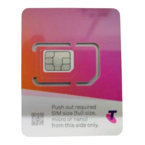 NEW TELSTRA PREPAID $10 SIM CARD STARTER PACK KIT 3G 4G MOBILE MULTI FIT TRI SIM - Picture 1 of 1