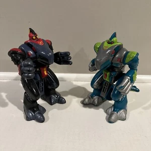 2002 Playskool Go-Bots Beast-Bot Dino-Bot Transformers Takara 5.5" Lot Of 2 - Picture 1 of 7