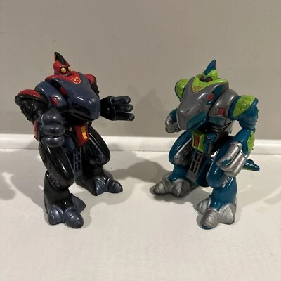 2002 Playskool Go-Bots Beast-Bot Dino-Bot Transformers Takara 5.5" Lot Of 2 - Image 1 of 4