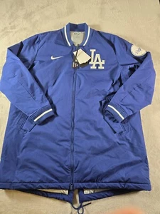 Giacca Los Angeles Dodgers Uomo XL Nike Dugout Full Zip Collezione Autentica - Foto 1 di 11