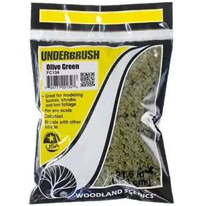 Woodland Scenics FC134 - Olive Green Underbrush - Picture 1 of 3