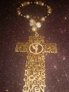 Recuerdos para,bautizo/12 Denarios Cruz  piedras cristal  - Picture 1 of 12