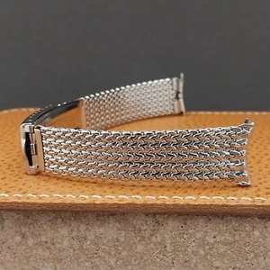 19mm Edelstahl Mesh JB Champion Long NOS Classic 60er Vintage Uhrenarmband - Bild 1 von 7