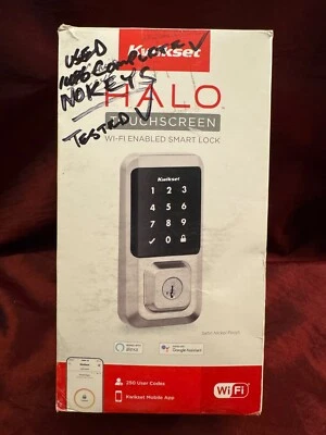 **Read** Kwikset Halo Touchscreen Wi-Fi Enabled Smart Lock COMPLETE (No Keys) - Image 1 of 4