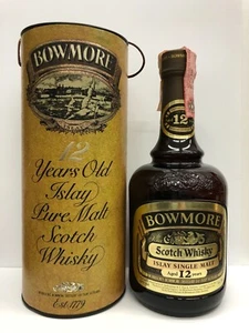 Whisky Bowmore 12 years Old Islay Single Malt anni '70/80 DUMPY - 75 cl, 43%Vol. - Foto 1 di 3