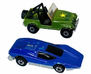 Hot Wheels Blackwall 1988 Silver Bullet Le Mans Auto Magic & Jeep CJ-7 Color - Picture 1 of 5