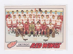 1977 O-Pee-Chee - Detroit Red Wings Checklist - #77 - Unmarked - EXMT - Picture 1 of 2