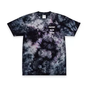 Tie-Dye Shirt, Festival, Relaxed Fit, Embroidered Print Foxtrot Delta Tango FDT - Picture 1 of 11
