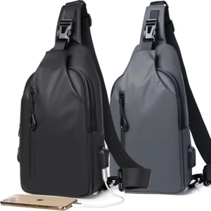 Sling Bag Chest Bag Sports Travel Backpack Cross Body Handbag Shoulder Pack Mens - Picture 1 of 35