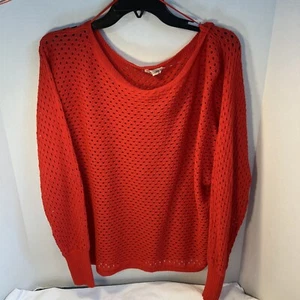 Orange Sweater Womens Size 1Xl-2XL Cool Airy - Picture 1 of 7